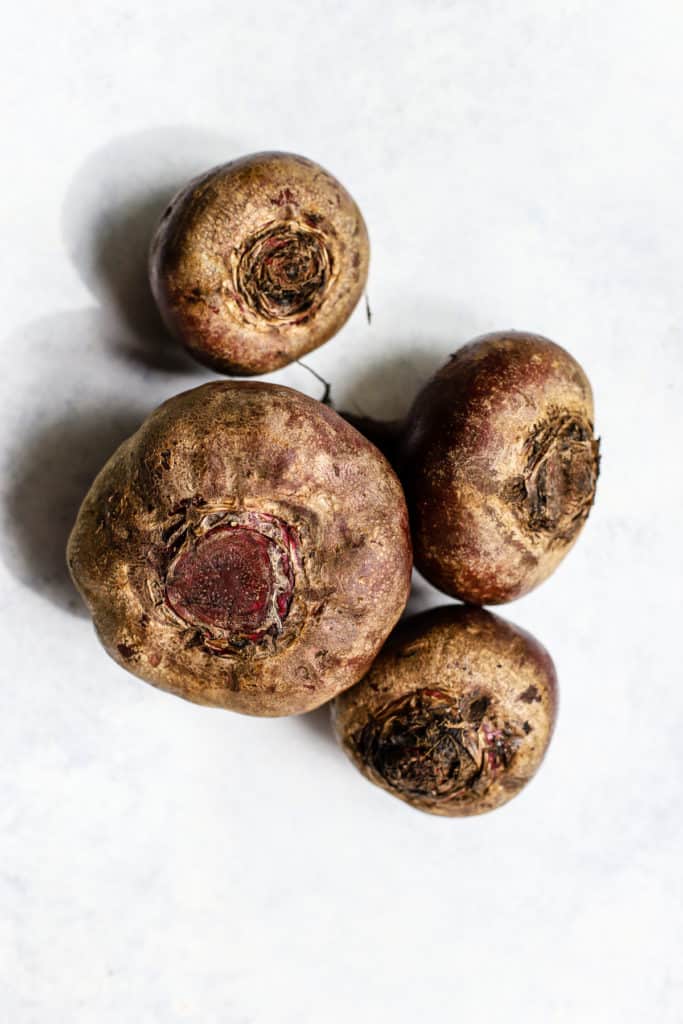 Whole beets.